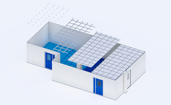 潔淨室天花板系統結構